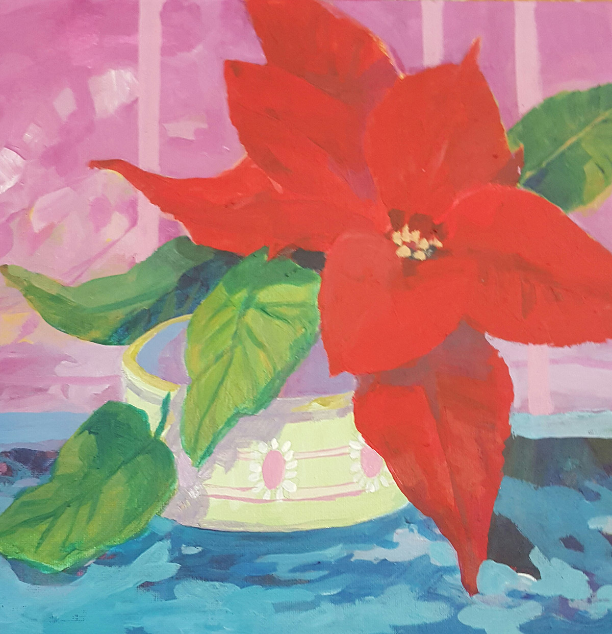 Poinsetta Painting